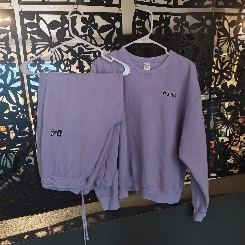 PINK Victoria's Secret Light Purple Lounge Set